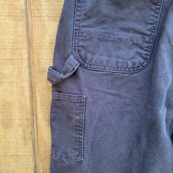 Carhartt Navy Original Dungaree Fit Cargo Carpenter Pants Mens Size 40 X 30 - Picture 3 of 7